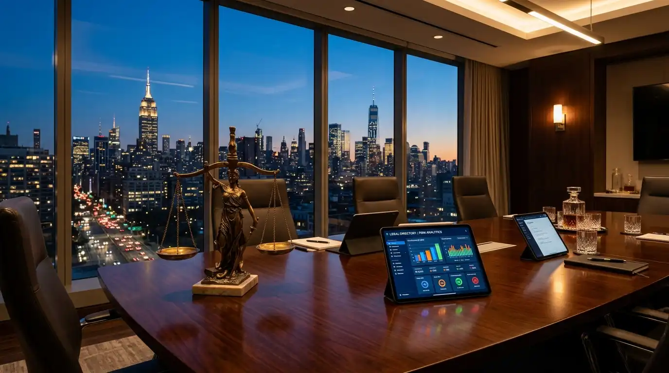 Law firm conference room table